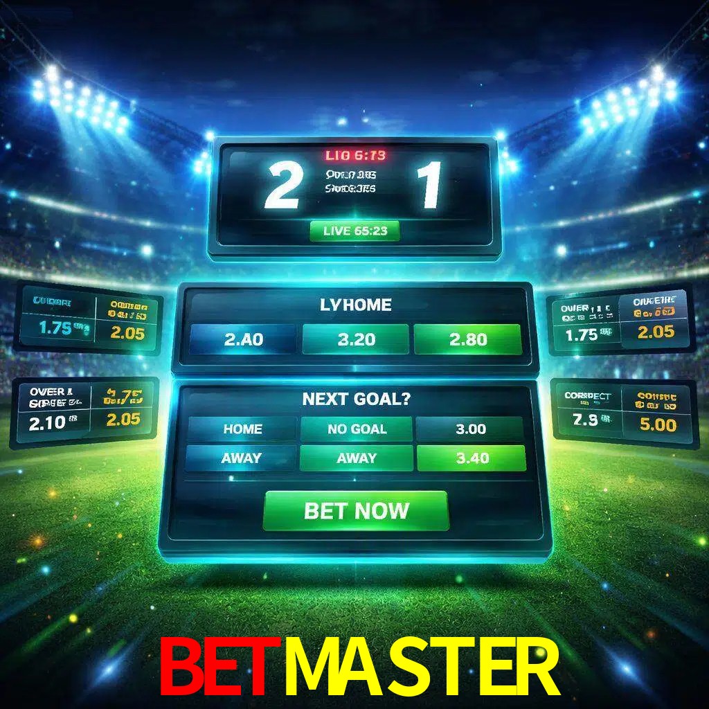 Vista de apuestas en vivo BETMASTER durante un partido en curso